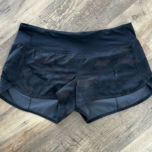 Lululemon speed short black camouflage